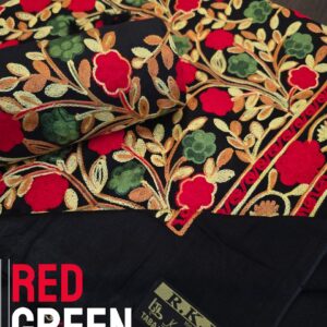 রেড গ্রিন কাশ্মীরি শাল।